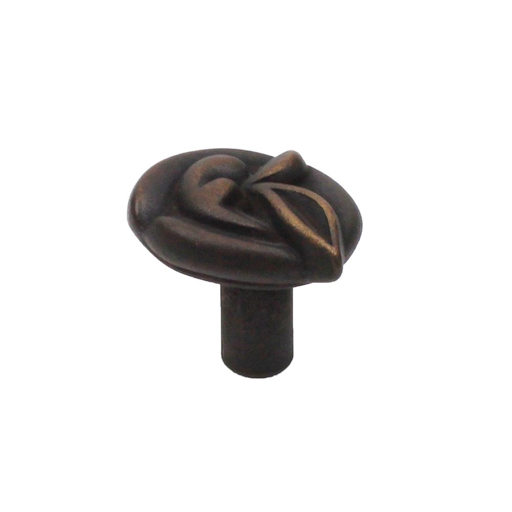 Century Hardware 17025-WB Solid Brass, Knob, 1-1/4 inch diameter Weathered Brass in the Tuscana collection