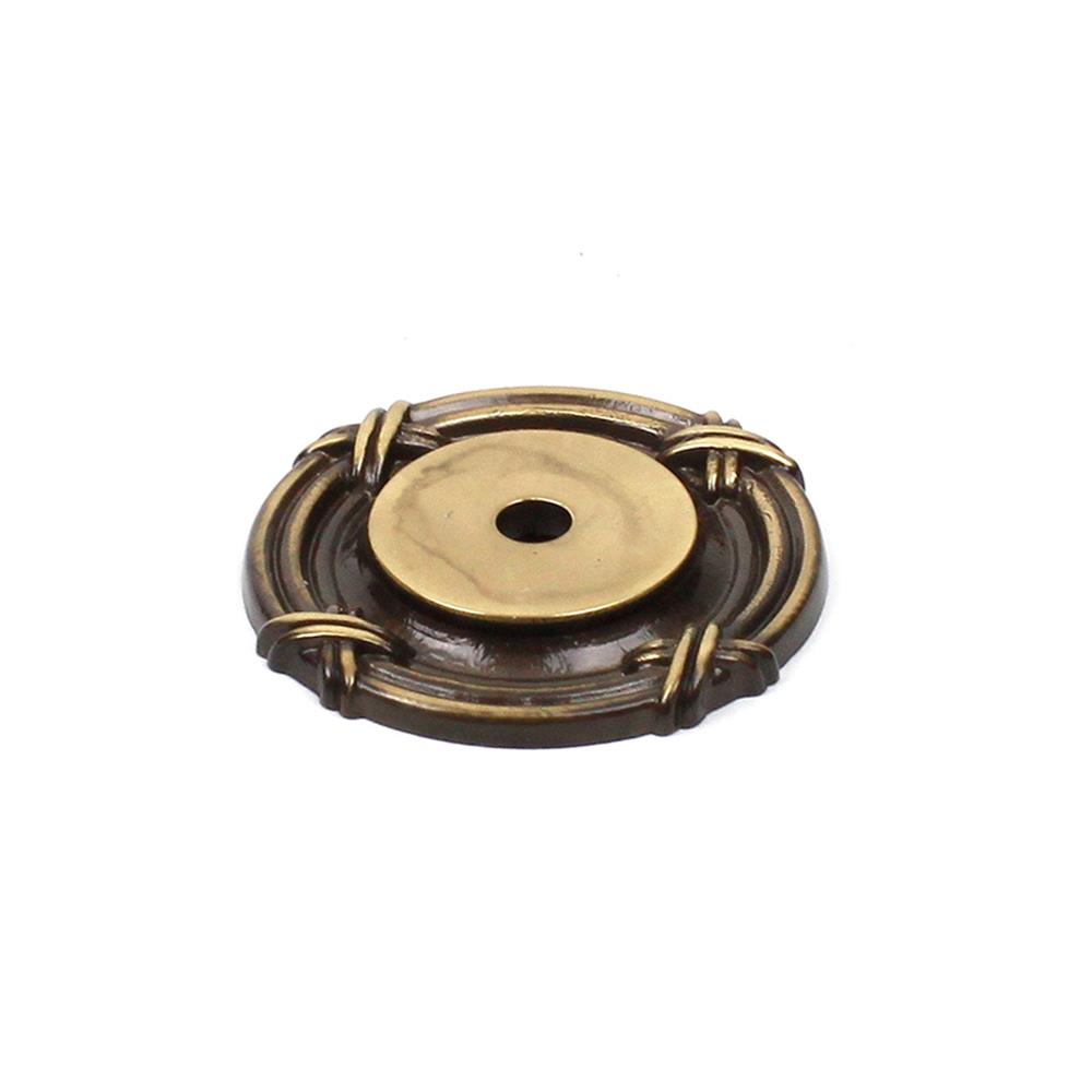 Century Hardware 18069-PA Solid Brass, Backplate, 1-1/2 inch diameter Polished Antique in the Georgian collection