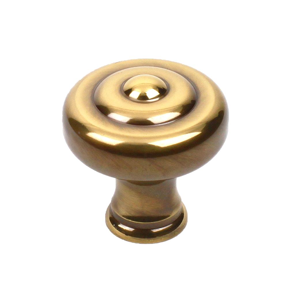 Century Hardware 18128-PA Solid Brass, Knob, 1-1/2 inch diameter Polished Antique in the Yukon collection