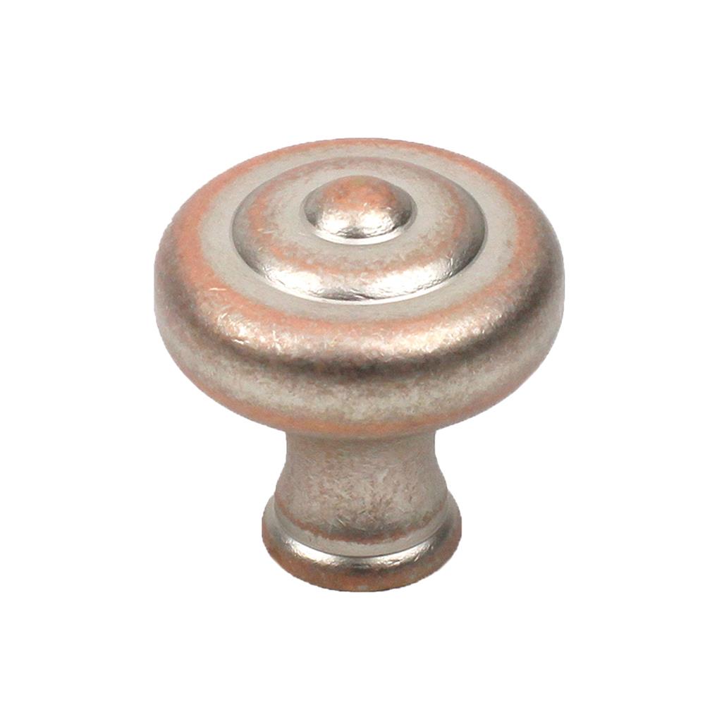 Century Hardware 18128-WNC Solid Brass, Knob, 1-1/2 inch diameter Weathered Nickel/Copper in the Yukon collection