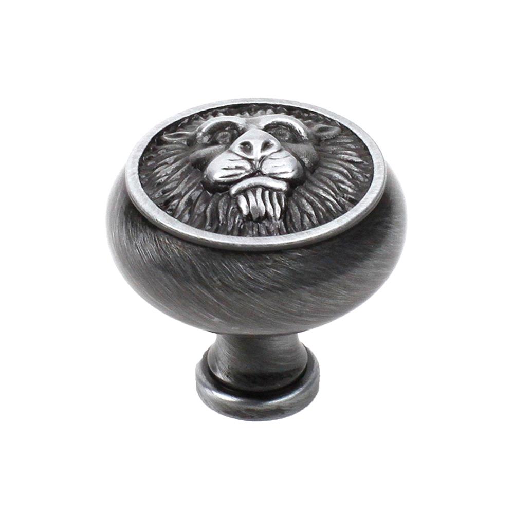 Century Hardware 19308-ASH Solid Brass, Knob, 1-1/2 inch diameter Antique Pewter in the Roman collection