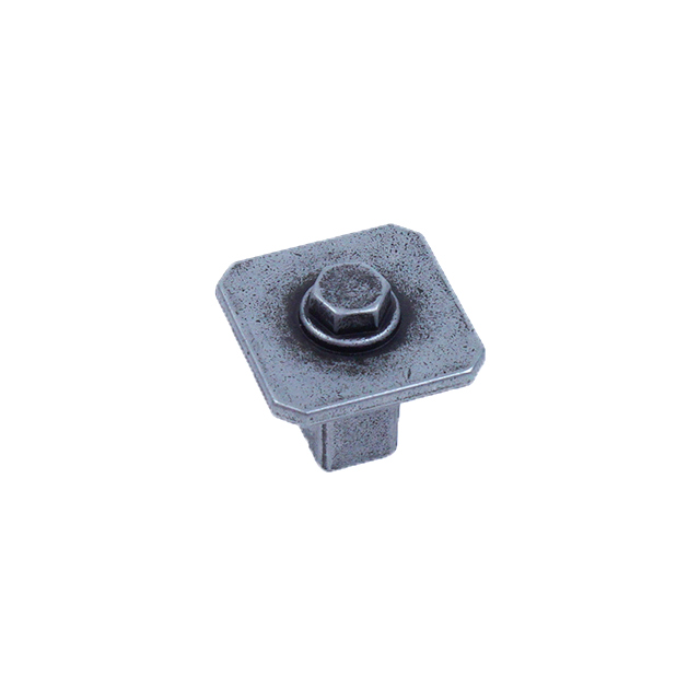 Century Hardware 20223-MAP Raw Authentic - Zinc Die Cast Square Knob 27mm in Matte Old Iron