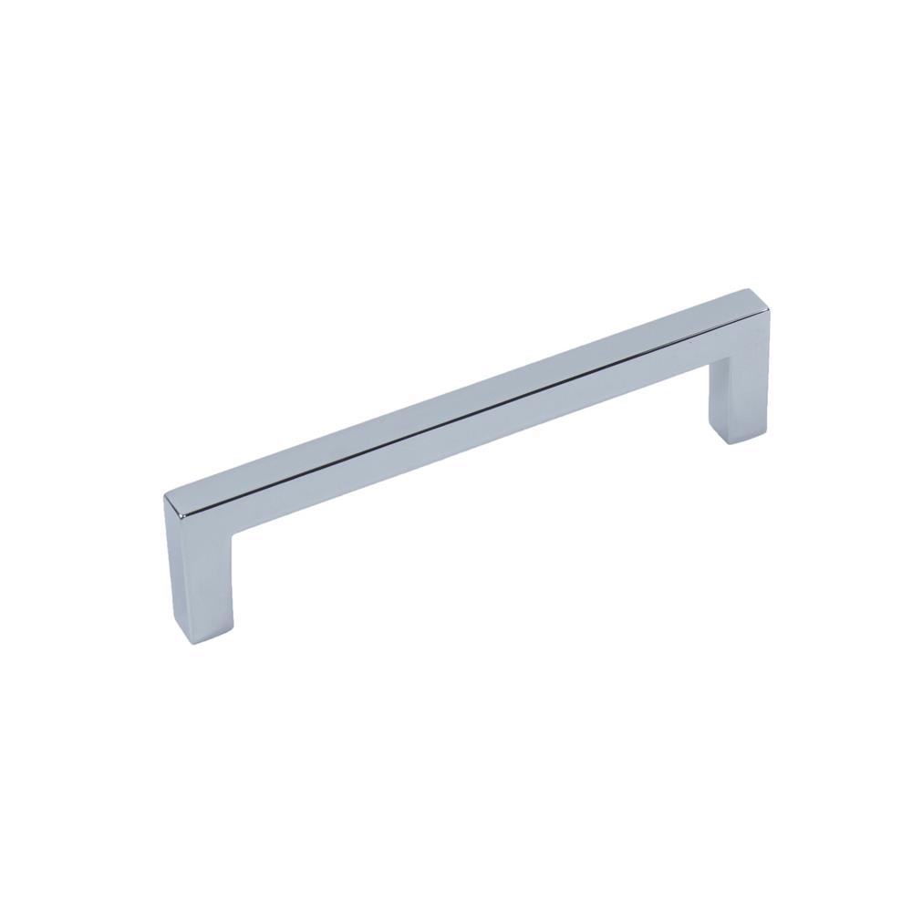Century Hardware 23588-26 Kai Square Bar- 5 1/16 inches (128mm) cc Pull, Premium Solid Zinc, in Polished Chrome