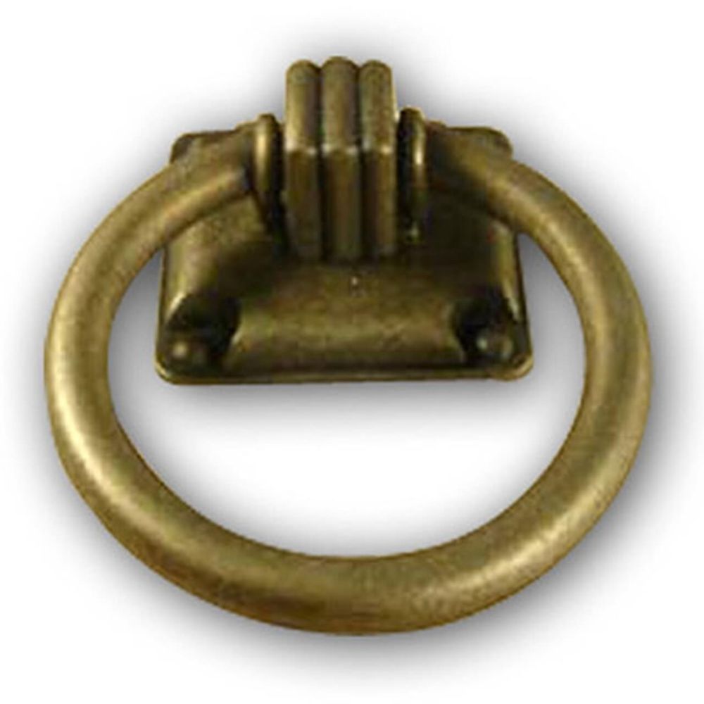 Century Hardware 24619-WB Rio Zinc Die Cast Ring Pull in Weathered Brass