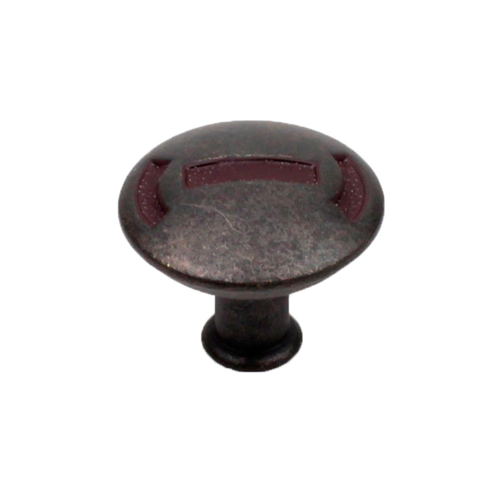 Century Hardware 25115-OI Zinc Die Cast, Knob, 1-3/16 inch diameter Olde Iron Rust in the Medieval collection