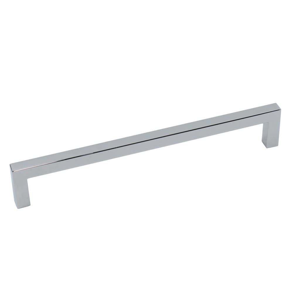 Century Hardware 25749-14 Kai Square Bar - 7 9/16 inches (192mm) cc Pull, Premium Solid Zinc, in Polished Nickel