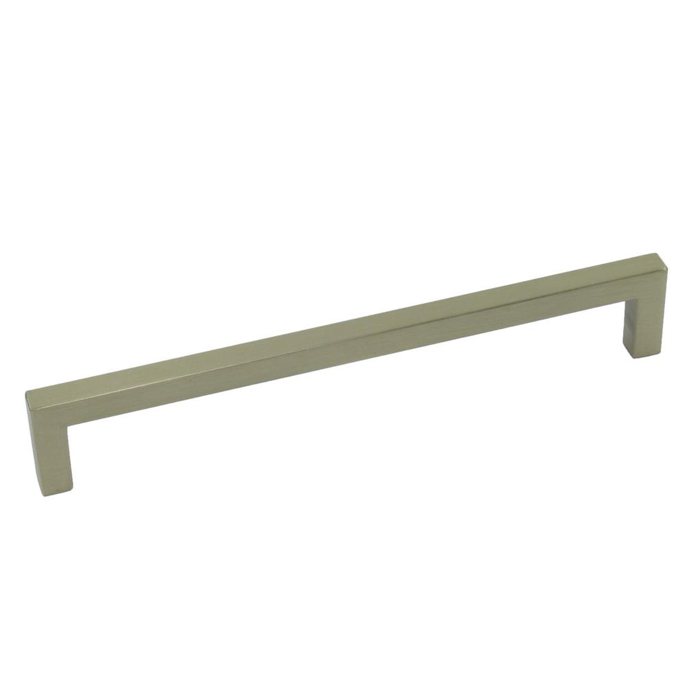 Century Hardware 25749-BB Kai Square Bar - 7 9/16 inches (192mm) cc Pull, Premium Solid Zinc, in Brushed Brass
