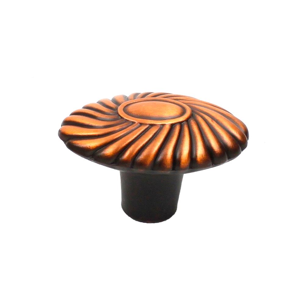Century Hardware 26709-ACH Zinc Die Cast, Knob, 1-5/8 inch diameter Brushed Antique Copper in the Orchid collection