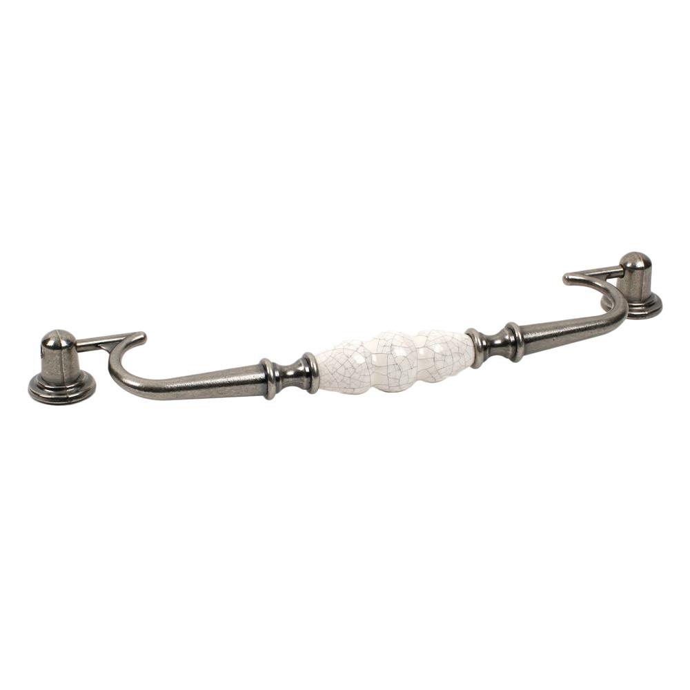 Century Hardware 27449-APGY Zinc Die Cast, Bail Pull, 224mm c.c. Antique Pewter/Grey Crackle in the Nordic collection