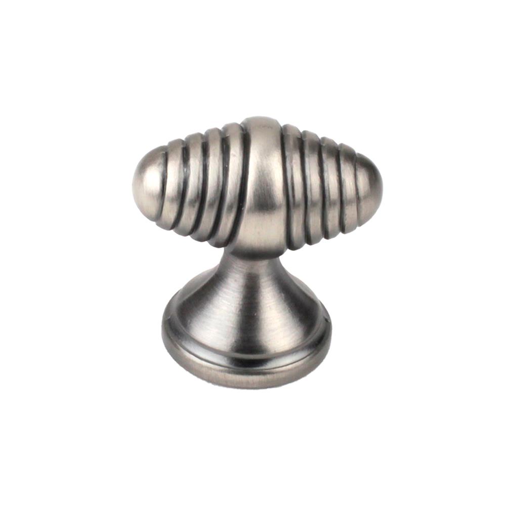 Century Hardware 29028-APH Zinc Die Cast, Oval Knob, 1-1/2 inch diameter Antique Pewter Hand Polished in the Devon collection