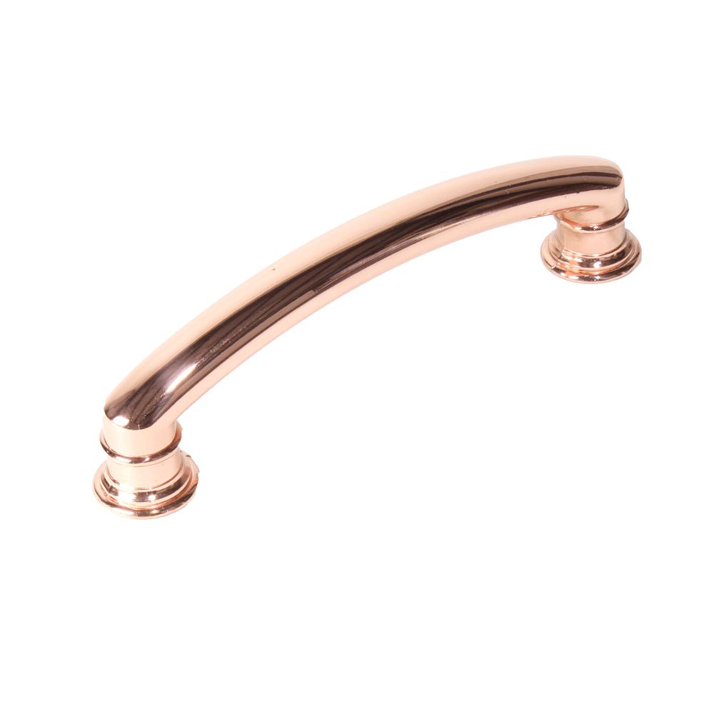 Century Hardware 29467-RG Belvedere - 4" cc zinc Pull in Polished Rose Gold