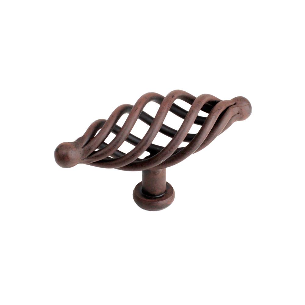 Century Hardware 42429-NR Wrought Iron, Appliance Oval Knob, 3-1/2 inch length, Natural Rust in the Saxon collection