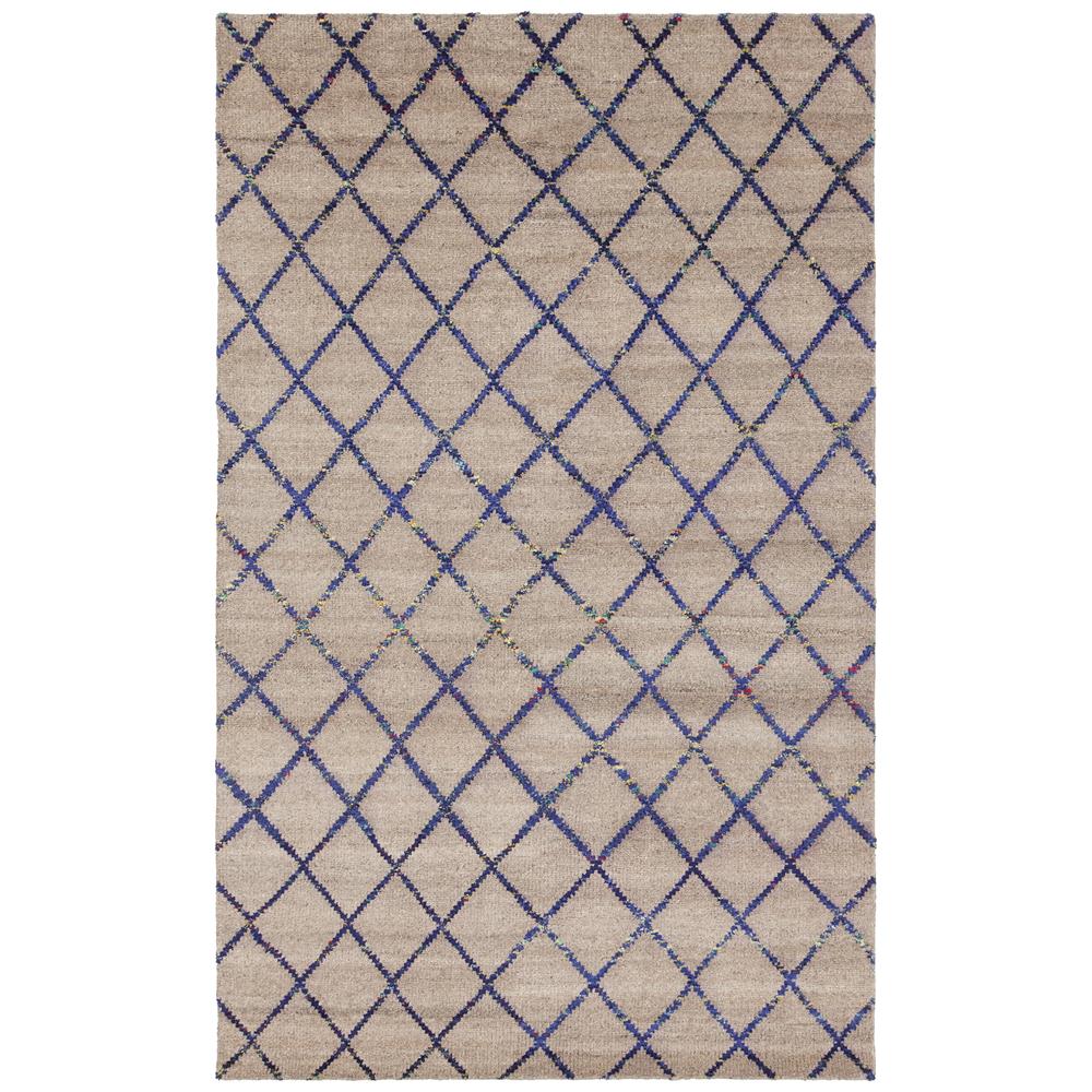 Chandra Rugs AAR44000 AARUSHI Hand Knotted Contemporary Rug in Beige/Blue, 5