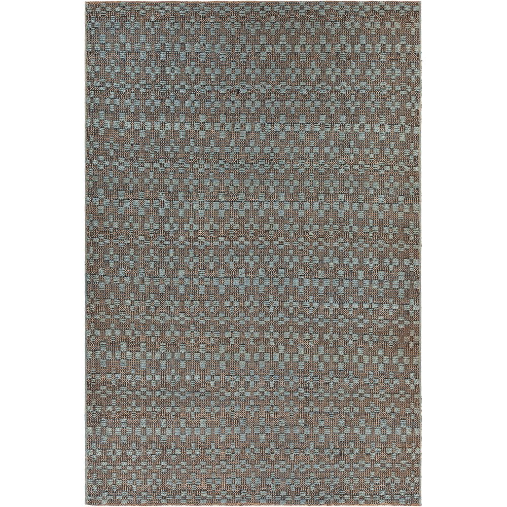 Chandra Rugs ABR-52002 Abree Hand-woven Contemporary Rug in Turquoise