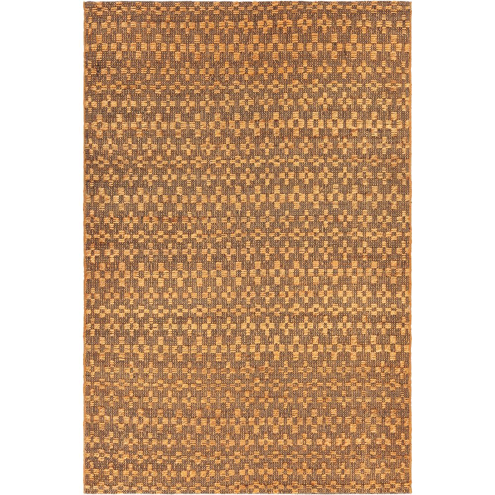 Chandra Rugs ABR-52003 Abree Hand-woven Contemporary Rug in Gold