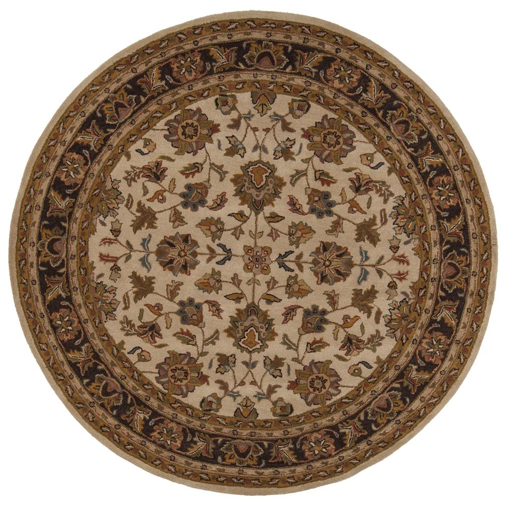 Chandra Rugs ADO907 ADONIA Hand-Tufted Traditional Rug in Brown/Cream/Green/Maroon, 7