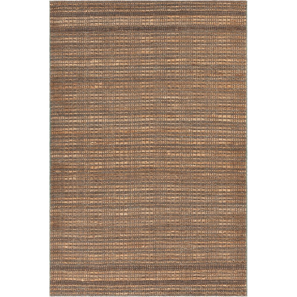 Chandra Rugs AGN-52103 Agnes Hand-woven Contemporary Rug in Blue/Natural/Black