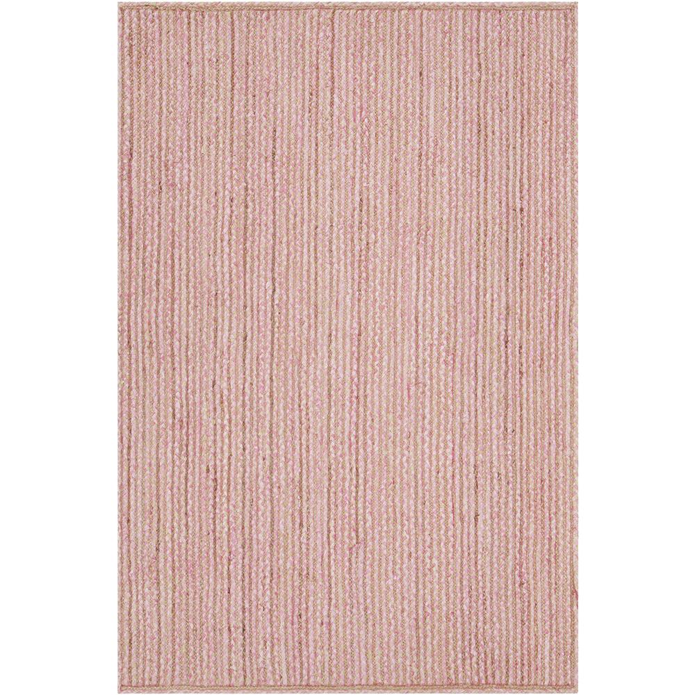 Chandra Rugs ALY33301 ALYSSA Hand-Woven Contemporary Rug in Pink/Natural, 3