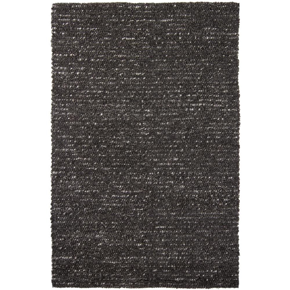 Chandra Rugs ANN11404 ANNI Hand-Woven Contemporary Rug in Charcoal/Ivory, 5