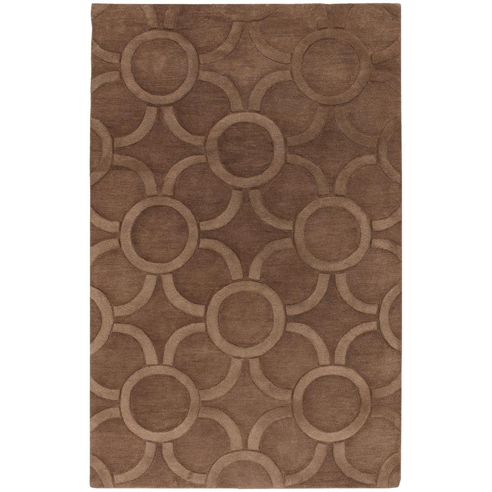 Chandra Rugs ANT157 ANTARA Hand-Tufted Contemporary Rug in Brown, 7