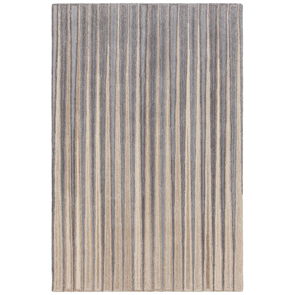 Chandra Rugs ANY44100 ANYA Hand Tufted Contemporary Rug in Grey/Gold, 5