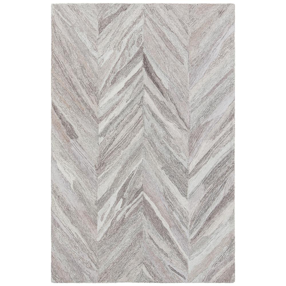 Chandra Rugs ANY44101 ANYA Hand Tufted Contemporary Rug in Silver/Grey, 7