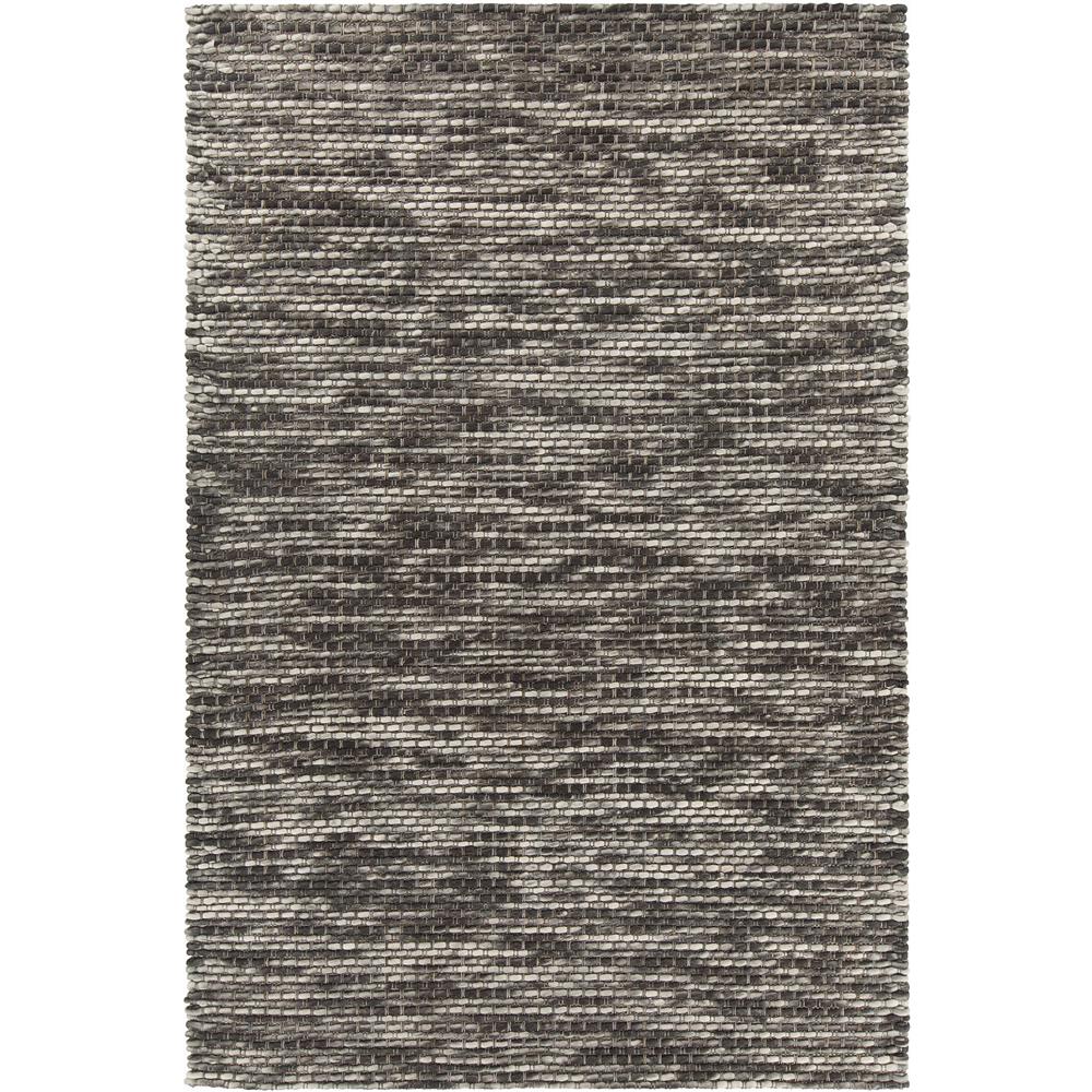 Chandra Rugs ARG51501 ARGOS Hand-Woven Contemporary Wool Rug in Cream/Brown/Charcoal, 5