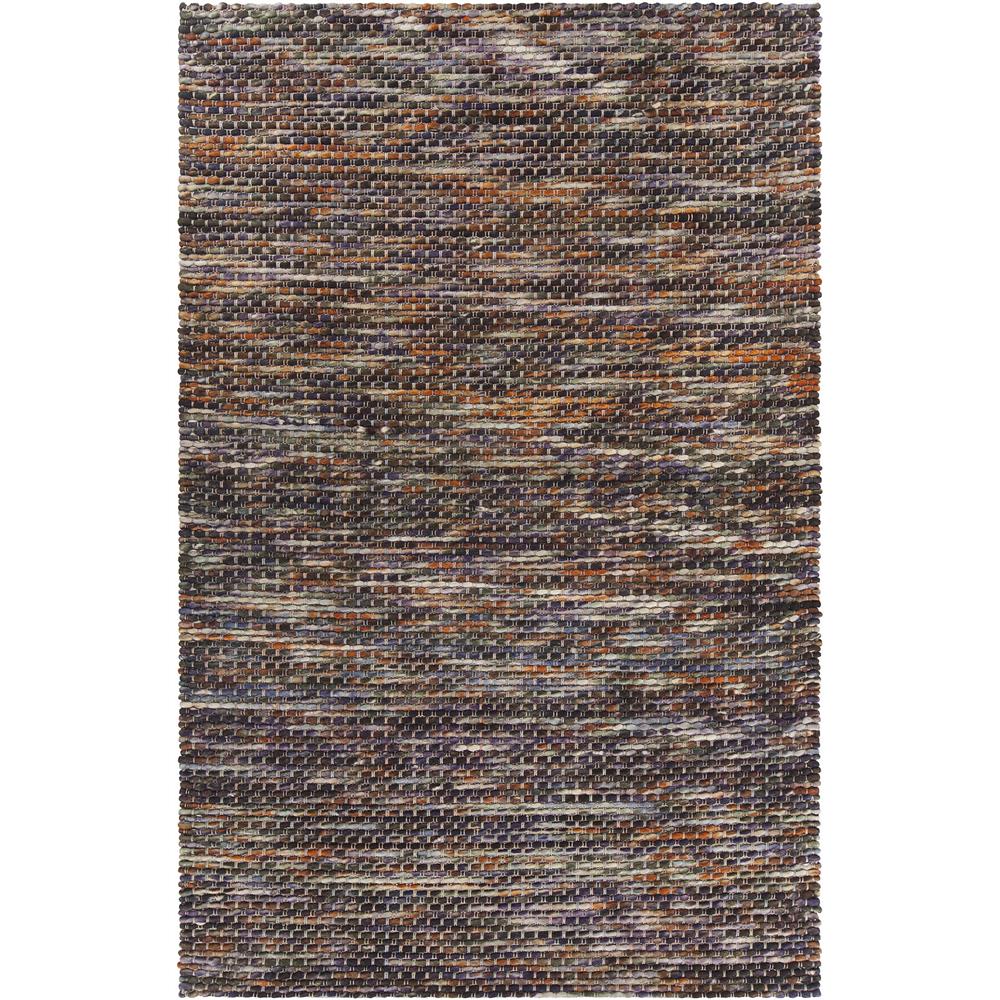 Chandra Rugs ARG51504 ARGOS Hand-Woven Contemporary Wool Rug in Orange/Multi, 7