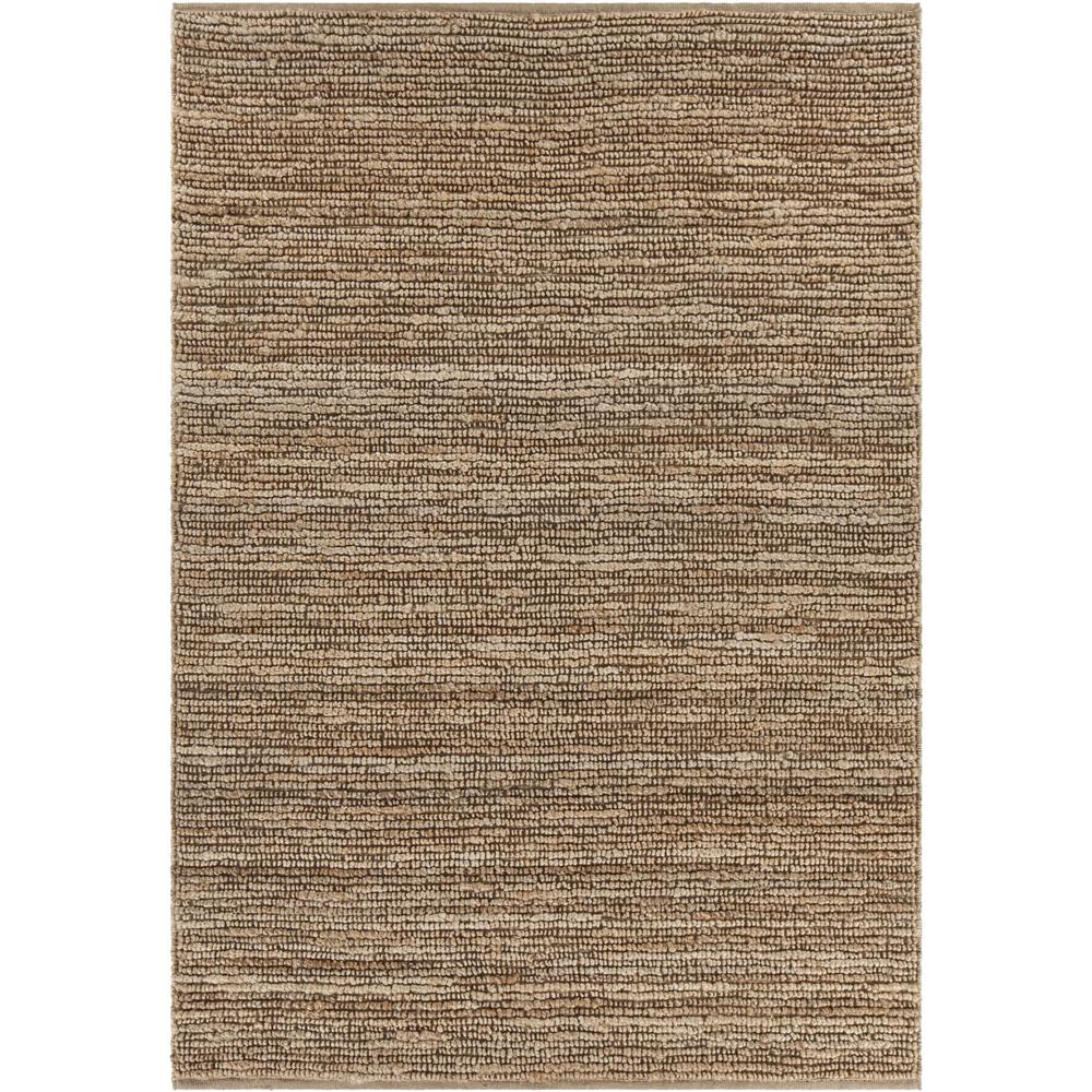 Chandra Rugs ARL29900 ARLENE Hand-Woven Solid Color Jute Rug in Natural, 5