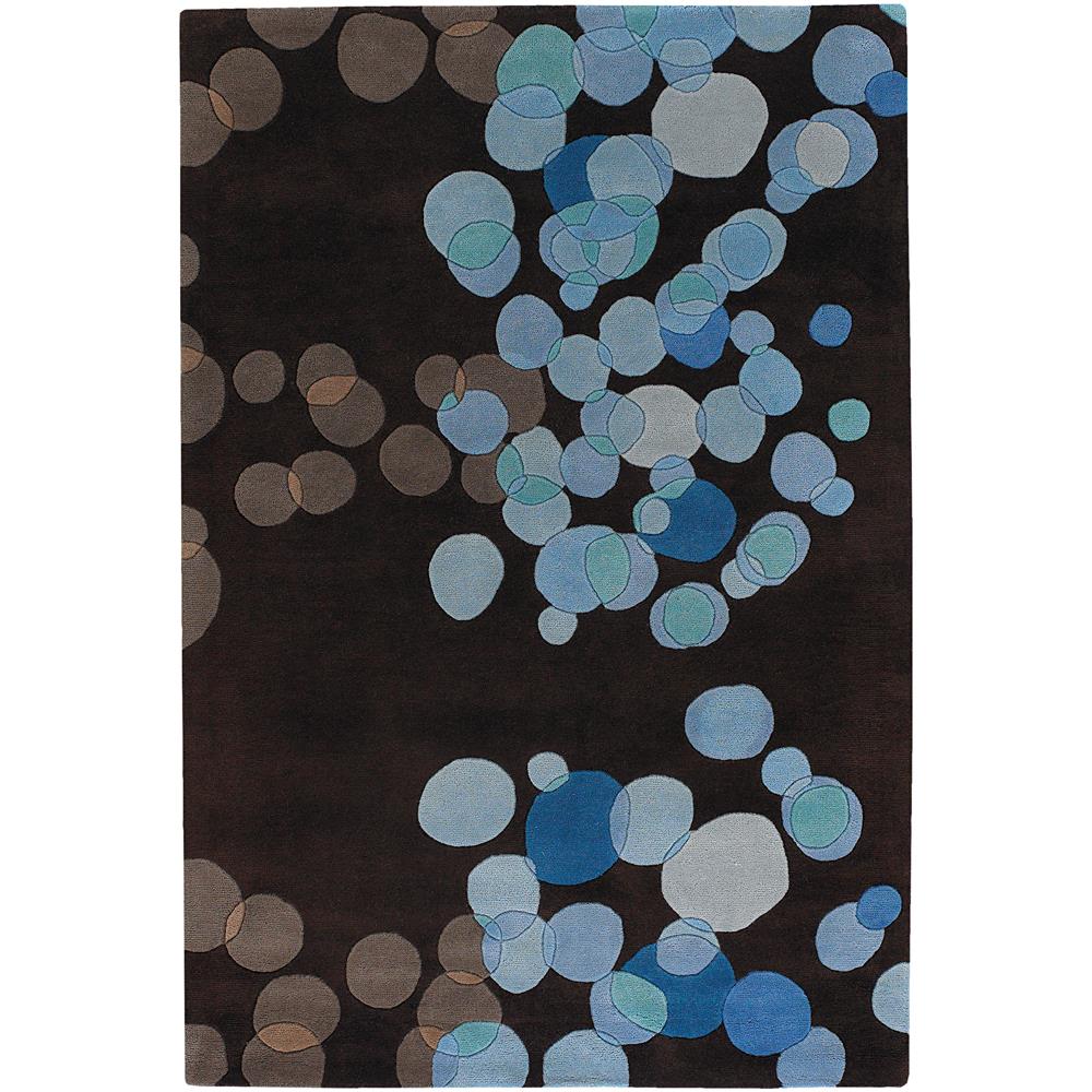 Chandra Rugs AVL6116 AVALISA Hand-Tufted Contemporary Rug in Brown/Blue/Taupe, 5