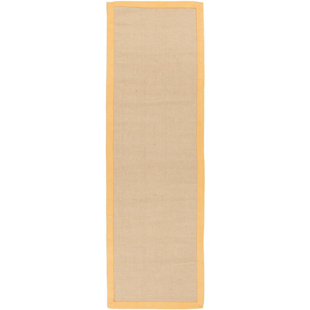 Chandra Rugs BAYORA BAY Hand-Woven Contemporary Sisal Rug in Tan/Orange, 2