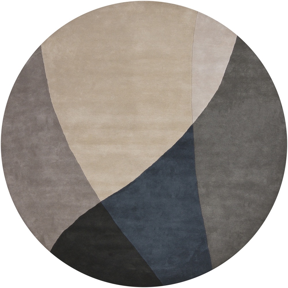 Chandra Rugs BEN3003 BENSE Hand-Tufted Contemporary Rug in Grey/Blue/Black, 7