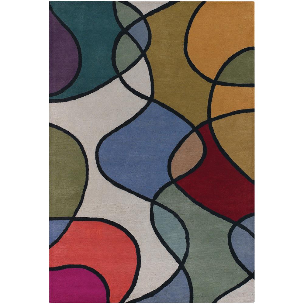 Chandra Rugs BEN3011 BENSE Hand-Tufted Contemporary Rug in Multi, 5