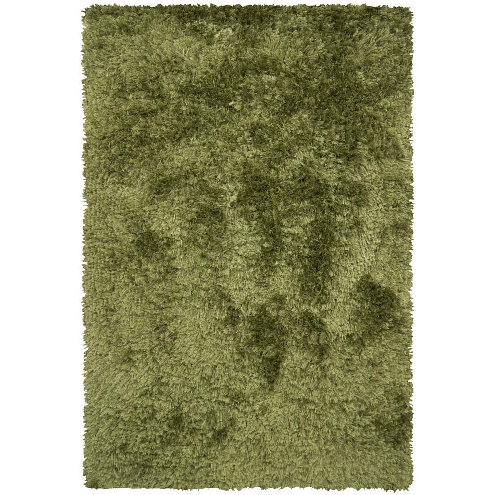 Chandra Rugs CEL4705 CELECOT Hand-Woven Contemporary Shag Rug in Green, 5