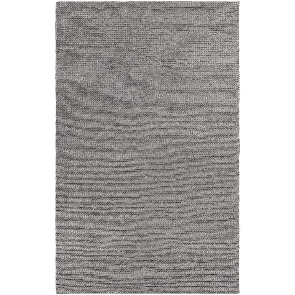 Chandra Rugs CHL38503 CHLOE Hand-Woven Contemporary Rug in Charcoal, 9