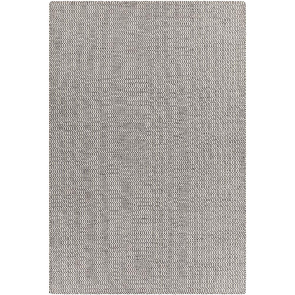 Chandra Rugs CRE33504 CREST Hand-Woven Flatweave Rug in Grey/White, 7