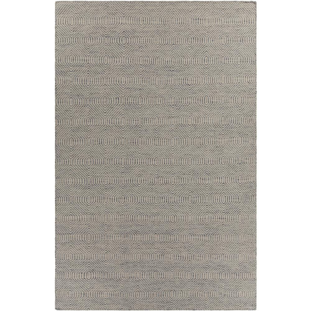 Chandra Rugs CRE33506 CREST Hand-Woven Flatweave Rug in Light Blue/Beige, 5