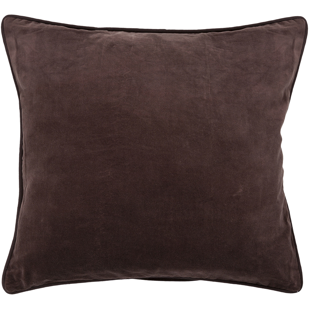 Chandra Rugs CUS28001 PILLOWS Handmade Contemporary Pillows (With Down Feather Insert) in Brown, 1