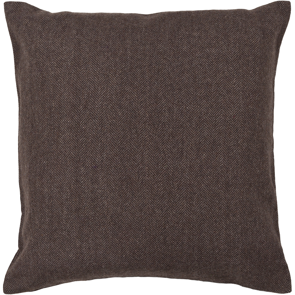 Chandra Rugs CUS28002 PILLOWS Handmade Contemporary Pillows (With Down Feather Insert) in Brown, 1