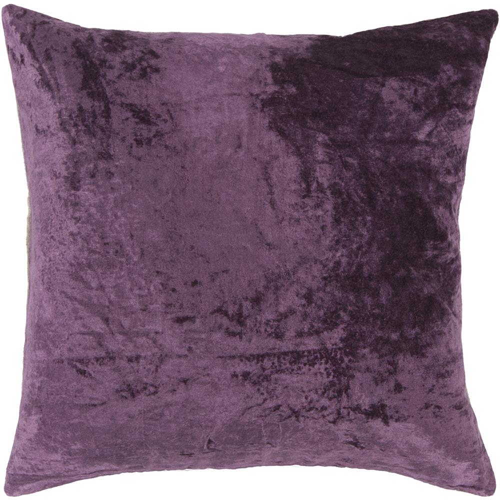 Chandra Rugs CUS28047 PILLOWS Handmade Contemporary Pillows (With Down Feather Insert) in Purple, 1