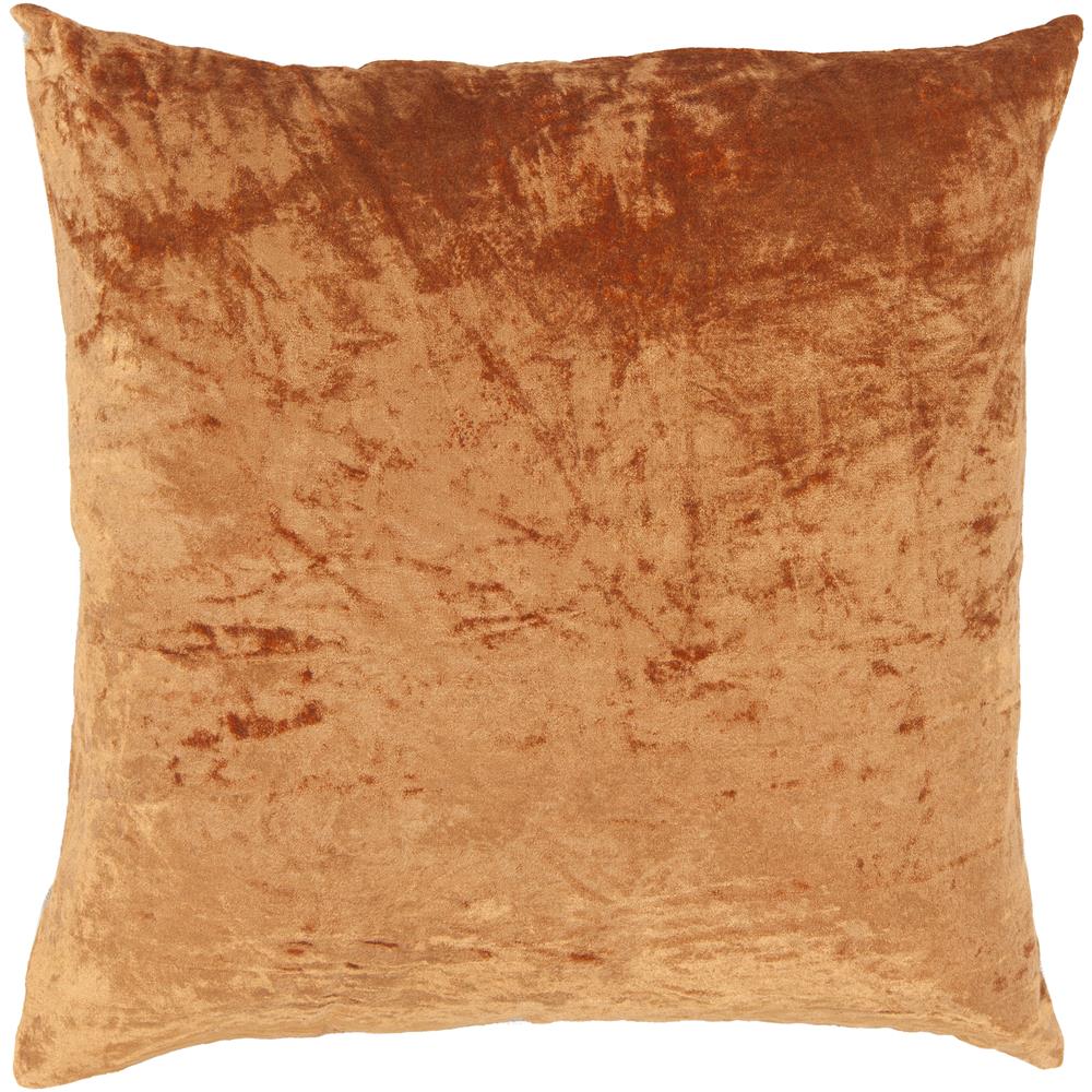 Chandra Rugs CUS28048 PILLOWS Handmade Contemporary Pillows (With Down Feather Insert) in Copper, 1