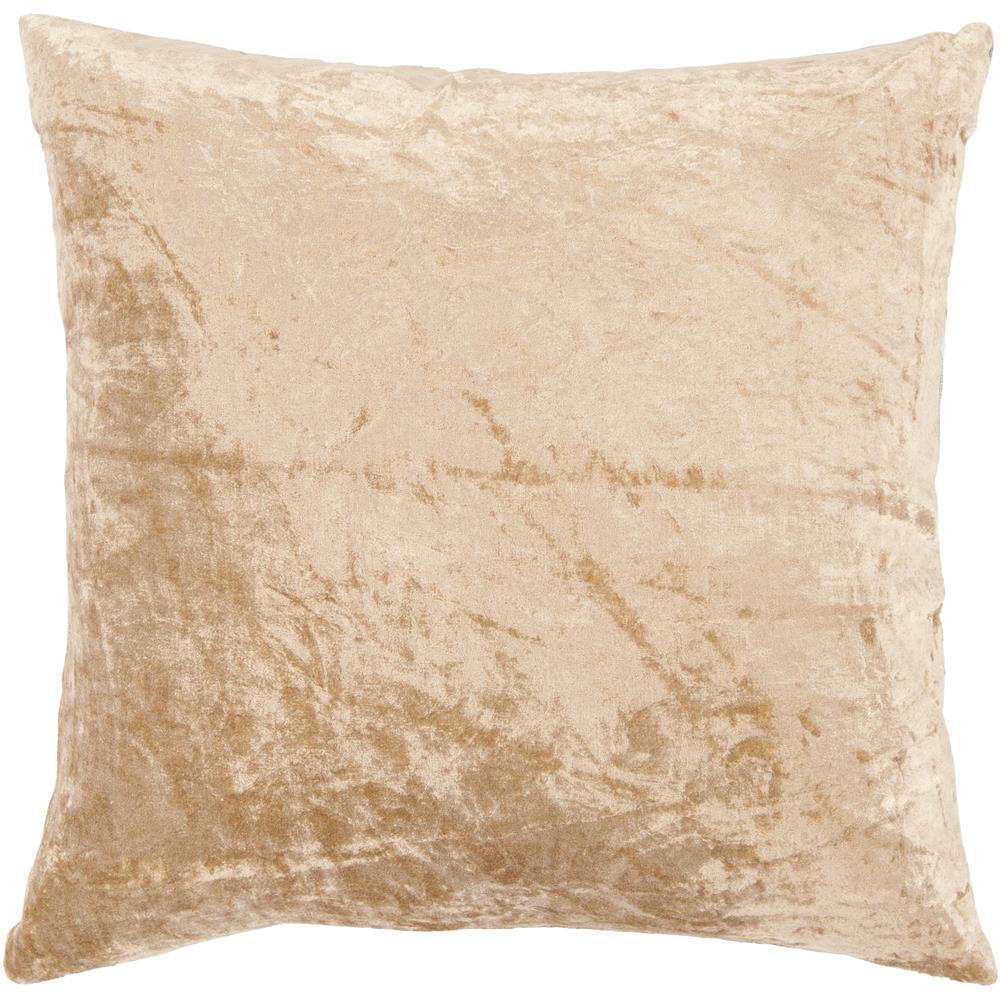 Chandra Rugs CUS28050 PILLOWS Handmade Contemporary Pillows (With Down Feather Insert) in Beige, 1