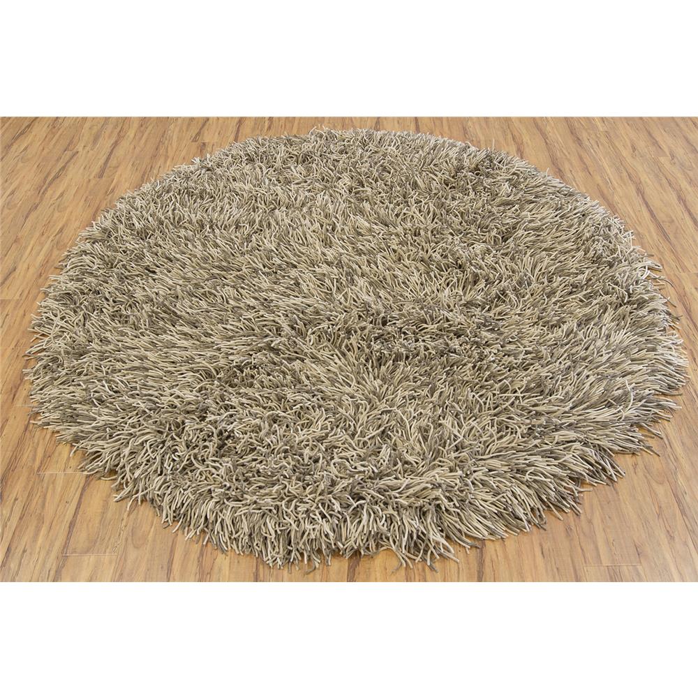 Chandra Rugs CYR10800 CYRAH Hand-Woven Contemporary Shag Rug in Taupe/Tan/Ivory, 7