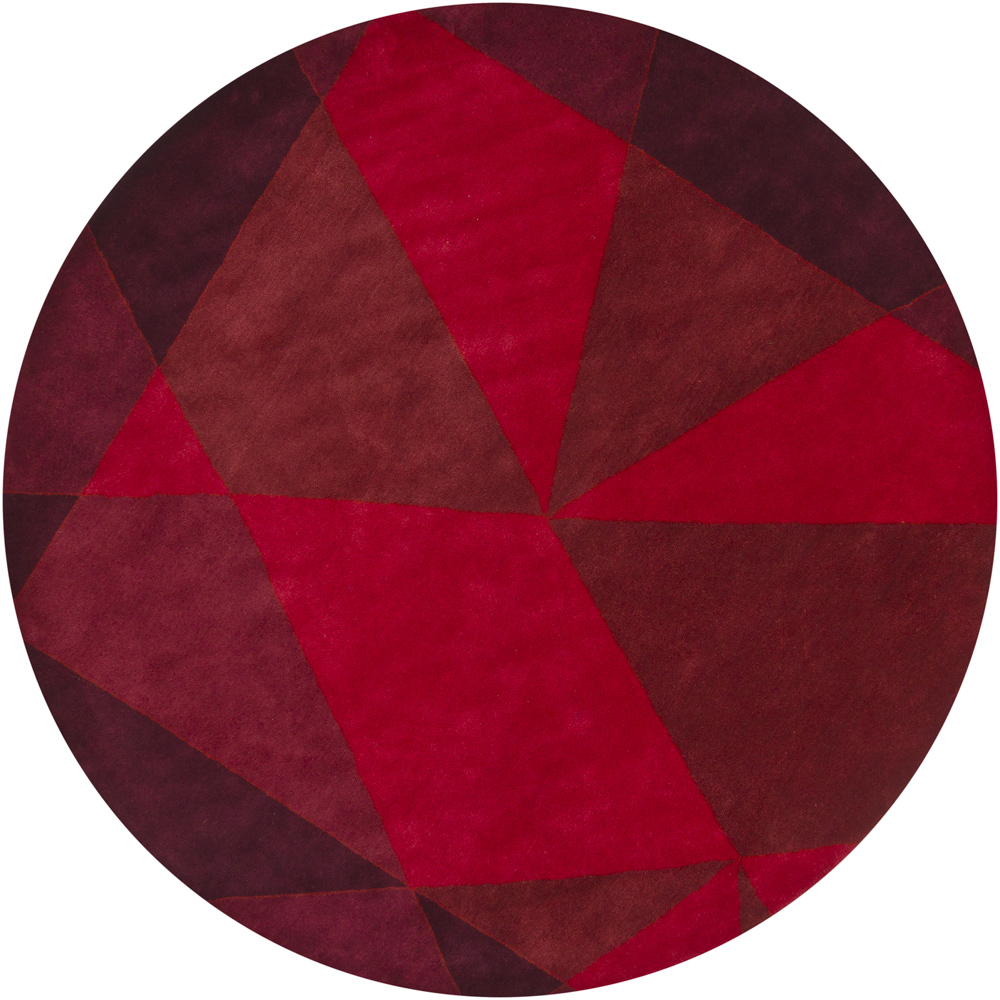 Chandra Rugs DAI9 DAISA Hand-Tufted Contemporary Rug in Red/Burgundy, 7