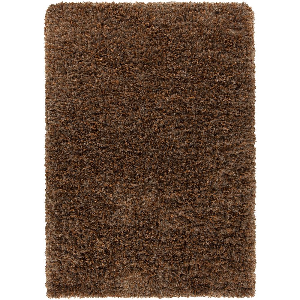 Chandra Rugs DIA29500 DIANO Hand-Woven Shag Rug in Brown, 9