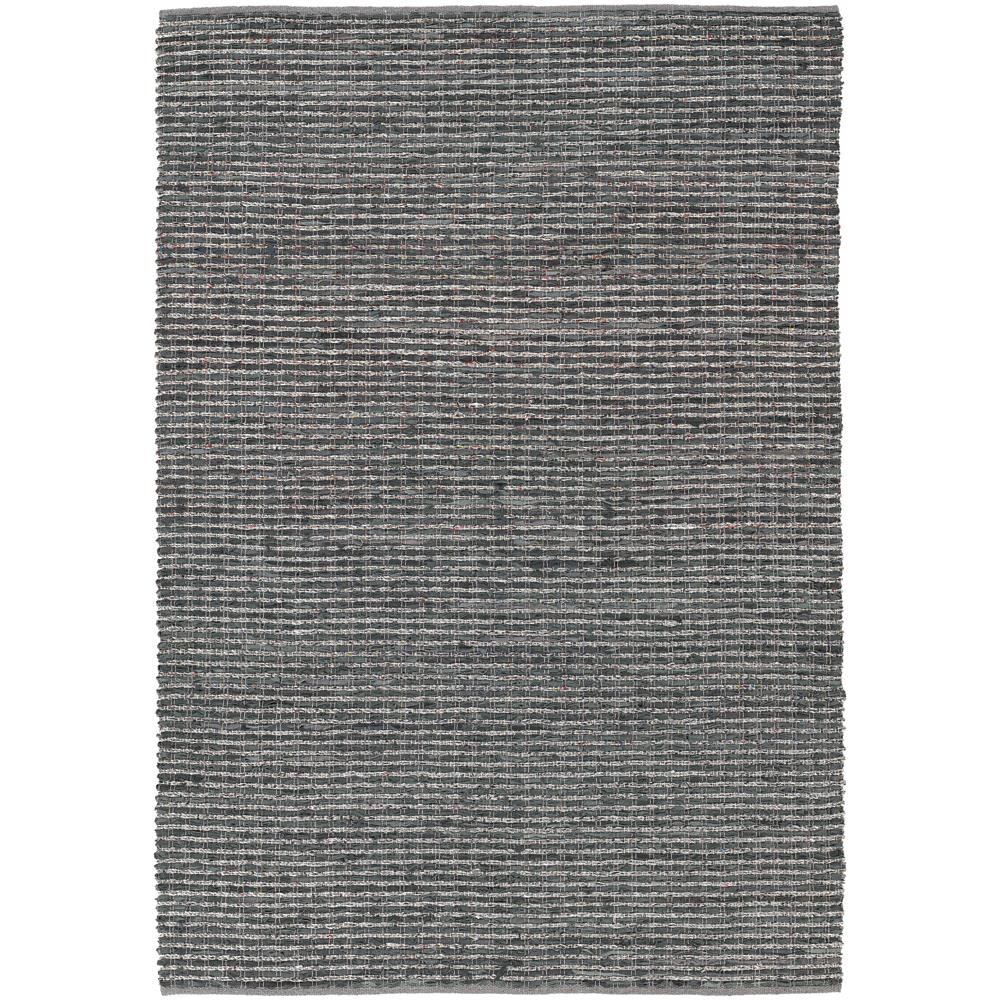 Chandra Rugs EAS7201 EASTON Hand-Woven Contemporary Reversible Rug in Blue/Grey, 5