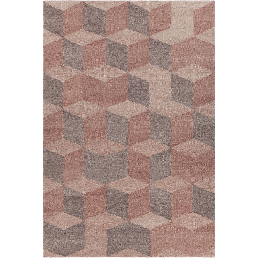 Chandra Rugs ESM-50601 Esme Hand-woven Contemporary Rug in Red/Brown