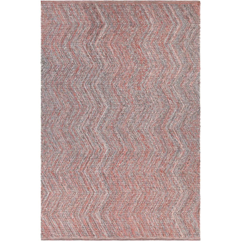 Chandra Rugs EUG-52901 Eugenie Hand-woven Contemporary Rug in Rust/Grey