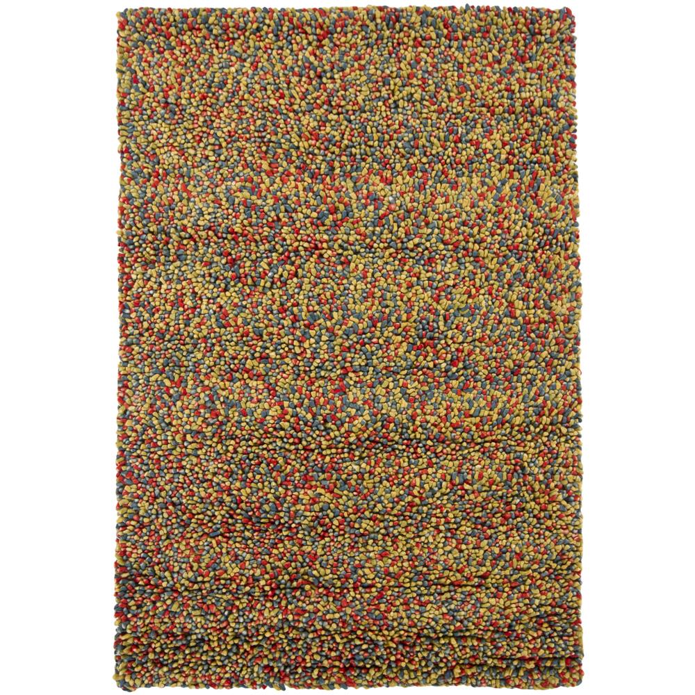 Chandra Rugs GEM9602 GEMS Hand-Woven Contemporary Shag Rug in Green/Blue/Red, 5