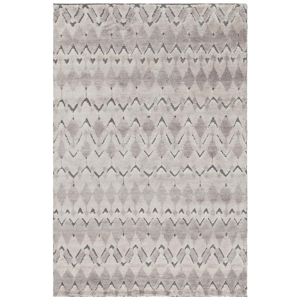 Chandra Rugs GEN45201 GENNA Hand Knotted Contemporary Rug in Grey, 5